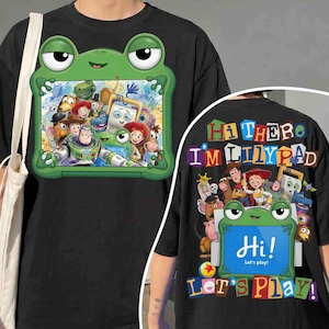 Personajes de Toy Story 5 PNG, imágenes prediseñadas de Woody, Buzz y Jessie, tienes un amigo en mí PNG, ropa de Disney del oeste, camiseta gráfica divertida de vaquero PNG imagen 6