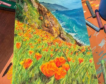 Custom Oil Pastel Drawing