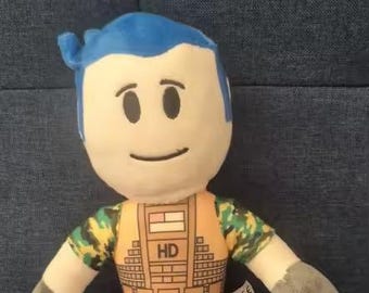NEW 35cm Roblox Plush Doll – Captain Camouflage Soft Toy, Kids Birthday & Halloween Gift