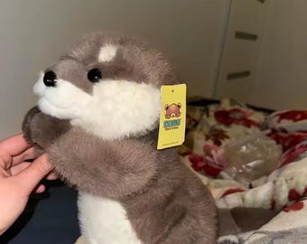 Magnetic Hugging Otter Plush – 25cm Soft Stuffed Animal | Cozy Home Decor