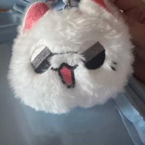 Peluche Gojocat Anime - Charm de sac mignon chat JJK, mini peluche douce kawaii, cadeau pour les fans et les collectionneurs