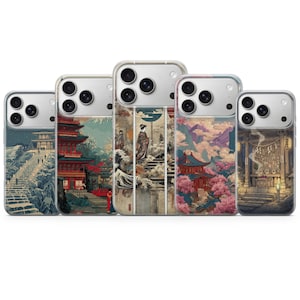 Ukiyo-E Phone Case Japanese Environment Cover for iPhone 17 Pro Max, 16e, 15, 14, 13 & Samsung S26 Ultra, S25 FE, A57, A56 Pixel 10, 9A