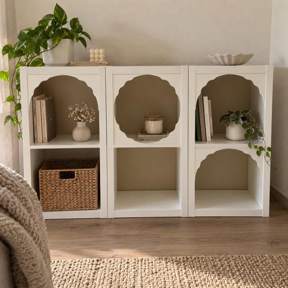 IKEA KALLAX oder BILLY Wellenbogen Regaleinsatz | Eckelement | Regal Makeover | Möbel Zubehör