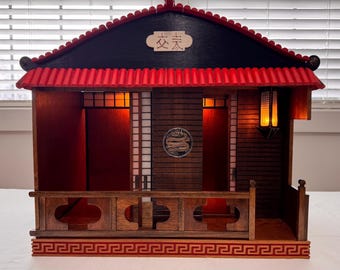 Red Pagoda Japanese Miniature House