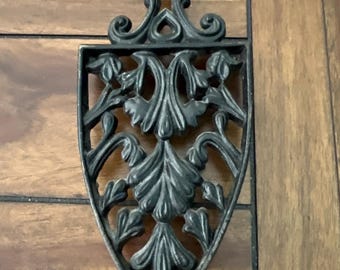 Wilton Cast Iron Sad Iron Cathedral Vintage Trivet