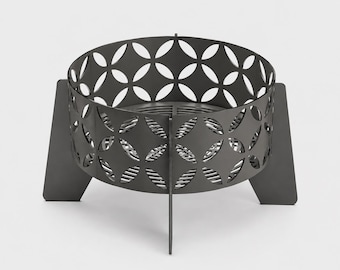 Modern Geometric Fire Pit Files – Laser Cut Metal Design (DXF, PDF)