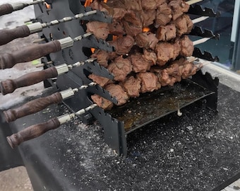 Vertical BBQ Grill / Shashlik Grill (Dxf | Pdf| ) – CNC / Laser Cut Digital Files