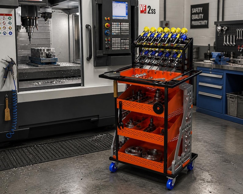 File Workshop Machine CNC Tool Cart Plans – DXF PDF X_T Files, Workshop Organizer, Metal ...