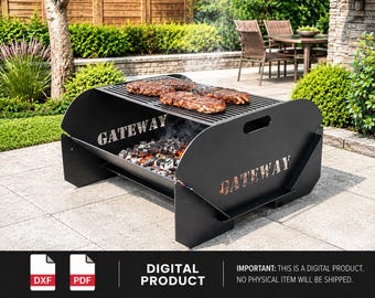 BBQ Grill & Fire Pit – Digital DXF / PDF Files for Laser Cutting