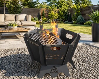 Modular Fire Pit BBQ Grill Plans | Laser Cut DXF, CNC Plasma Files (Digital Download)