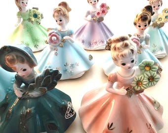 Josef Originals Birthday and Birthstone Figurine Options