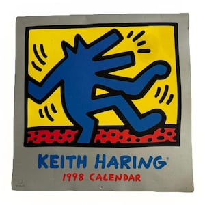 Vintage Keith Haring 1998 Calendar Collector Item Printed In Germany Clean RARE!