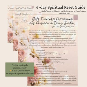 Christelijke devotionele digitale download | 6-daagse spirituele gids | Schriftreflectie en gebed resetten | Metgezel geloofsdagboek