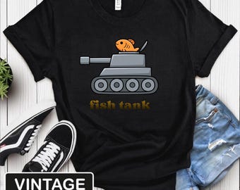Funny Aquarium T Shirt, Fish Tank Fun Military Animal Pun T-Shirt, Sarcastic Fish Lover Gift, Aquarium Graphic Tee