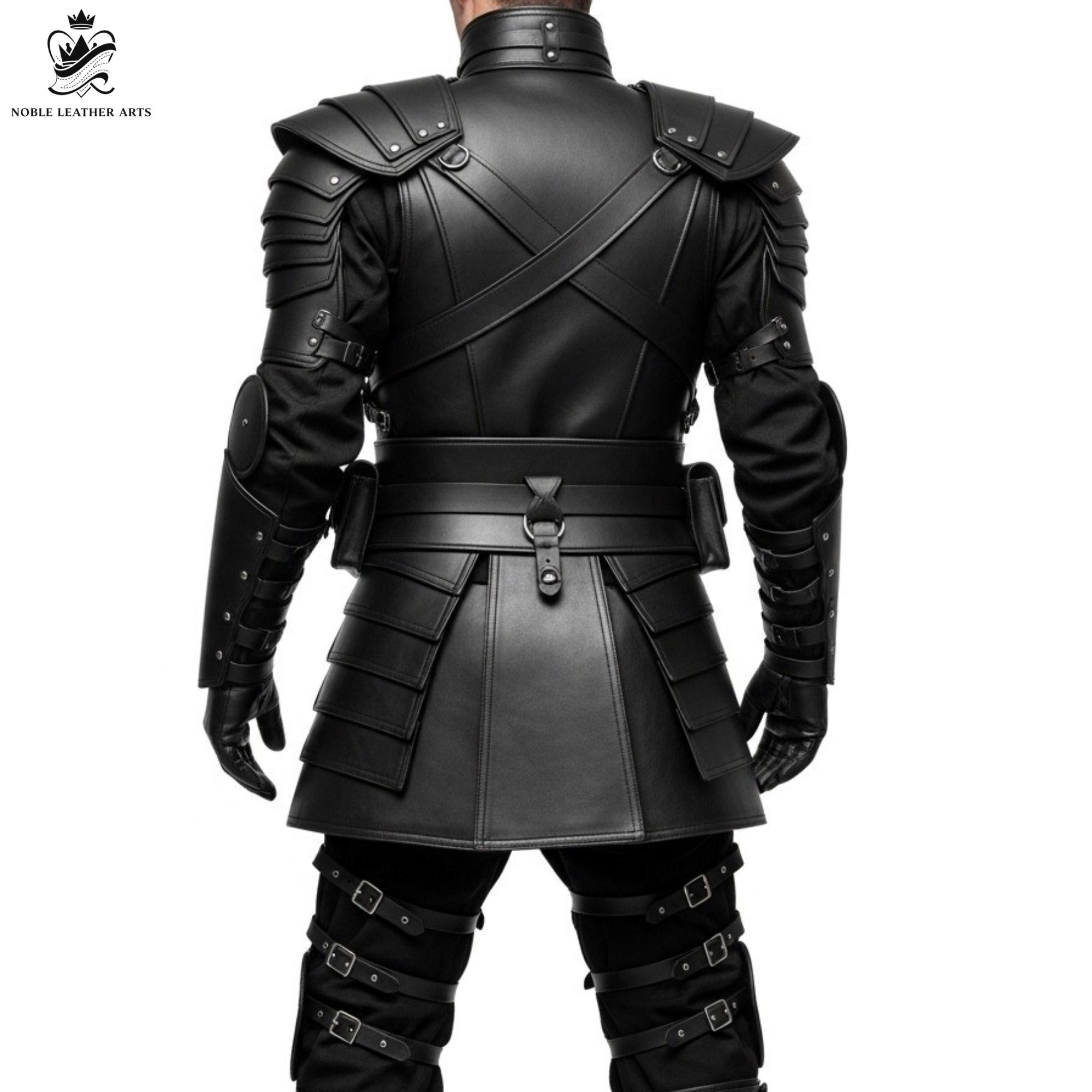 Custom Stealth Shinobi Battle Outfit for Men | Ninja Leather Suit