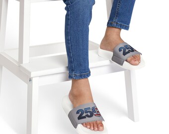 Sandalias juveniles con el número de la bandera de EE. UU. (250 unidades) / Diseño patriótico del 4 de julio