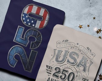 Multiproducto - Manta del 250 aniversario de EE. UU. / Manta vintage y moderna del semiquincentenario / Decoración patriótica conmemorativa 1776-2026