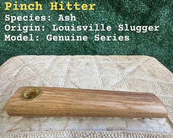 Pinch Hitter Holzpfeife – Handgefertigt aus einem im Spiel verwendeten Baseballschläger – Einzigartiges Baseballgeschenk
