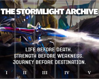 The Stormlight Archive - Custom Book Jacket Set (5 jackets for hardcover books)