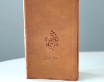Personalized ESV Bible with Name Floral Keepsake Bible for Women Custom Engraved Christian Gift Baptism Confirmation Gift
