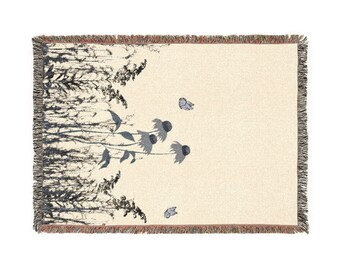 Prairie Woven Blanket | Neutral Modern Throw