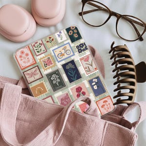 Vintage Floral Postage Stamp Kindle Insert | E-Reader and Kobo Insert (Digital Download)