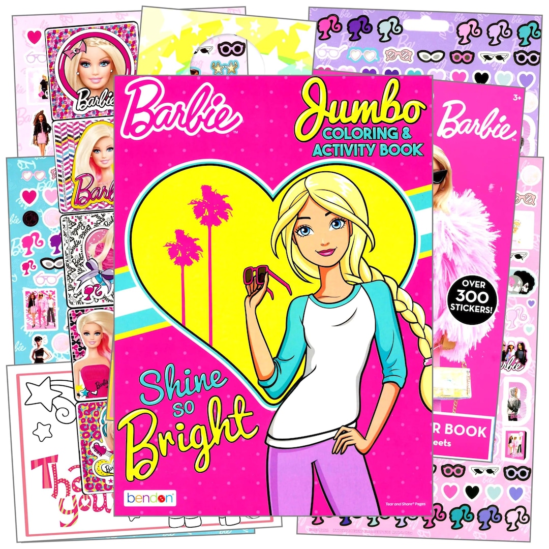 Barbie Creative Sticker Activity Set - Etsy