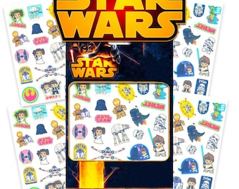 Paquete de tatuajes temporales clásicos de Star Wars