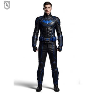 Auténtica armadura de luchador nocturno para hombre / Traje de vigilante / Ropa de cosplay / Regalo para él