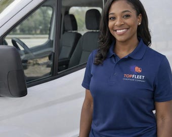 Custom Order for TopFleet Employee Uniform Polo Shirt | Embroidered Logo Polo