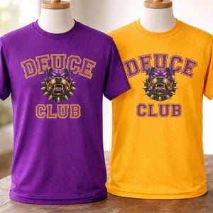 Que Dawg Line Number Club Shirt | Que Dog Crossing Tee | Omega Man Gift | Greek Fraternity Shirt | Ques Apparel afbeelding 5