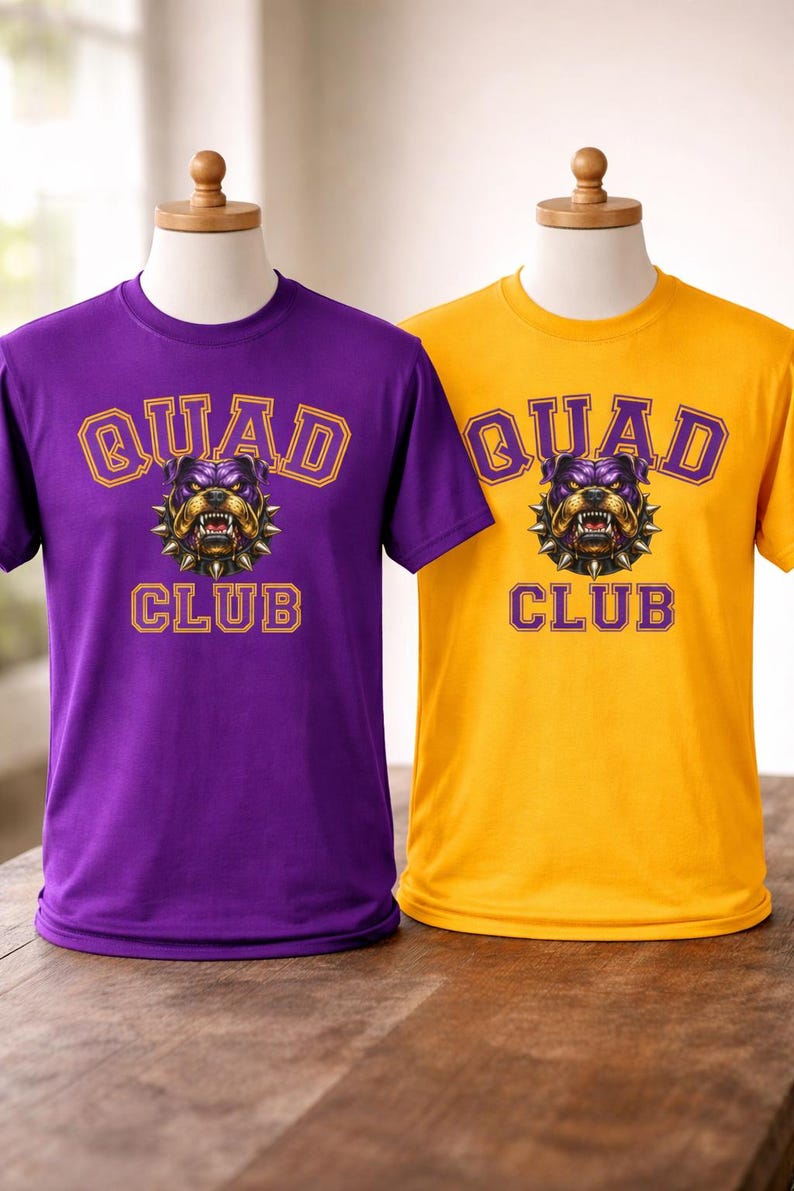 Que Dawg Line Number Club Shirt | Que Dog Crossing Tee | Omega Man Gift | Greek Fraternity Shirt | Ques Apparel afbeelding 7