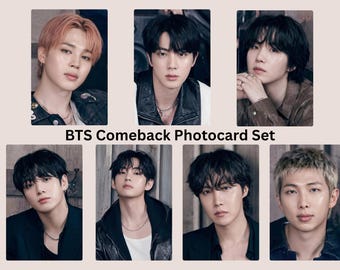 BTS Comeback Photocards - Single-sided - Fan Made