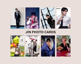 Jin Photo Cards - Arirang Comeback - Single Sided - Fan made- ARMY - BTS - K Pop