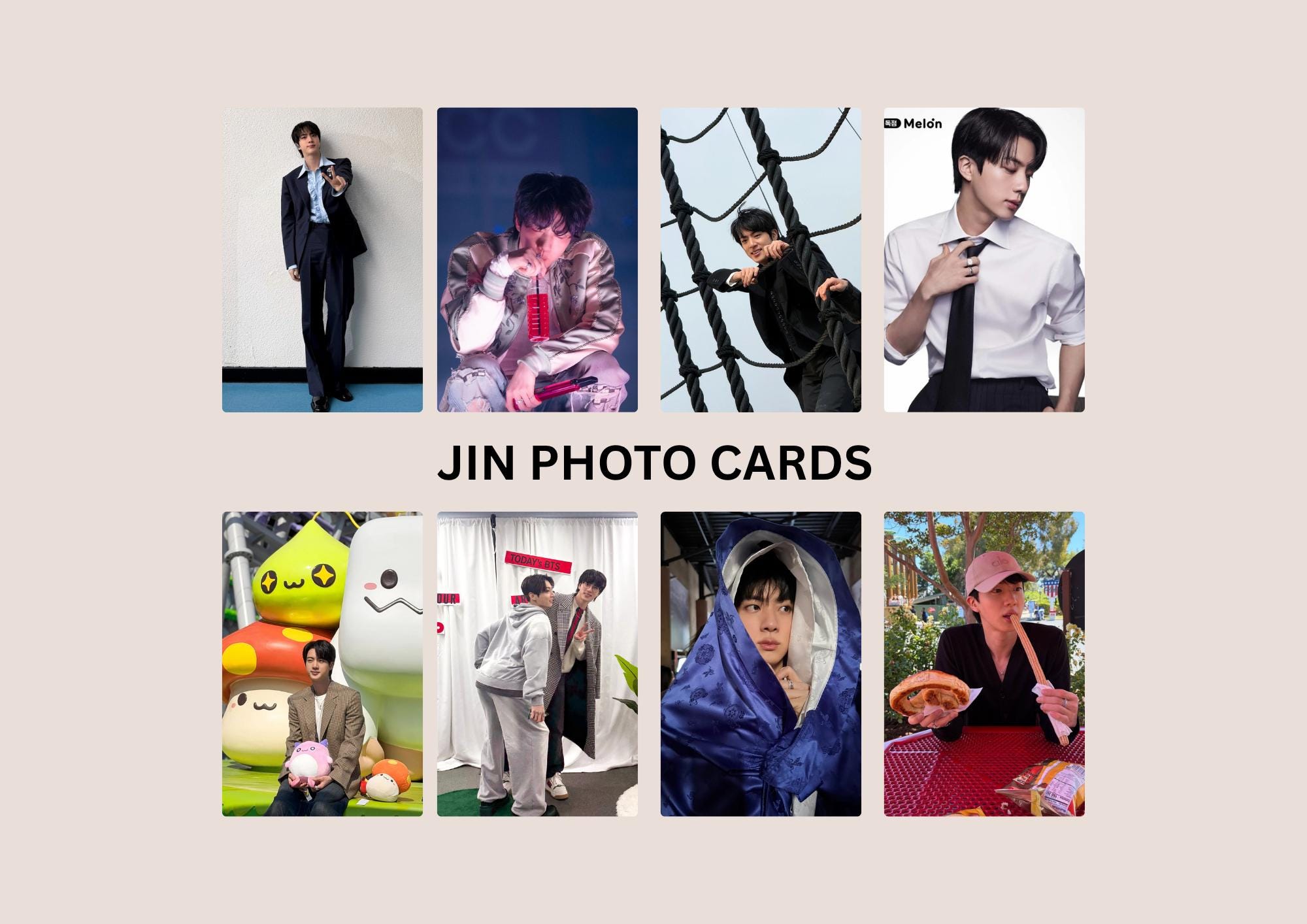 Bts Jin Official Photocard - Etsy
