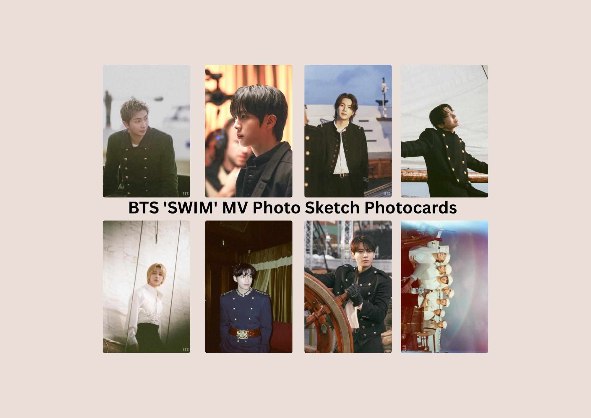 BTS 'SWIM' MV Photo Sketch Photo Cards – Fan Made Collection - Etsy