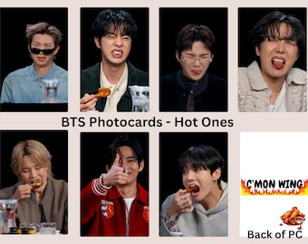 KPop Photo cards - Hot Ones - Fan made - Double sided - ARMY