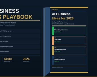 KI-Geschäftsideen 2026 – E-Book | Scale No-Code Agency (Digitaler Download)