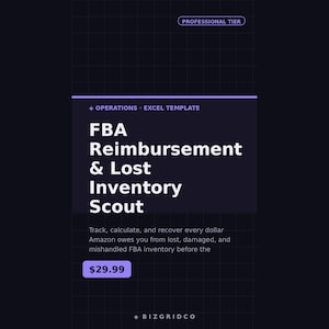Amazon FBA Reimbursement Tracker | Lost and Damaged Inventory Scout with Claim Window Calculator