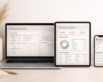 Paquete de plantillas de Notion: más de 100 paneles de productividad, negocios, finanzas, objetivos y planificación de vida