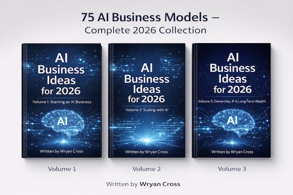 75 AI Business Ideas Ebook Bundle | No-Code Side Hustles, Online Business 2026 | Digital