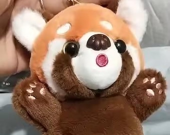 Little Raccoon Plush Keychain – Cute Stuffed Animal Pendant, Kawaii Backpack Charm Gift for Kids