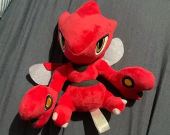 Red Bug Plush Toy | Cute Insect Stuffed Animal | Soft Kawaii Plushie Collectible Gift for Kids & Anime Fans