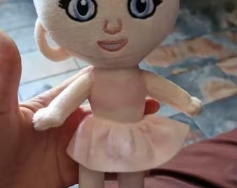 Cappuccino Girl Plush Toy – Handmade Coffee Doll, Cute Soft Stuffed Aesthetic Collectible Gift