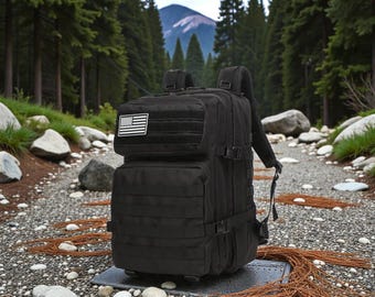 Tactical Backpack 25L 50L MOLLE Military Rucksack for Hiking Camping Travel Survival Gear Bag