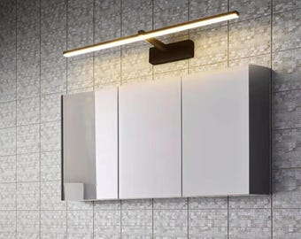 Modern LED Bathroom Mirror Light, Waterproof Vanity Wall Lamp (Black or White)