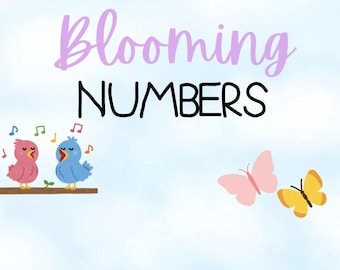 Spring Blooming Numbers- Adding and Subtracting Whole Numbers Riddle