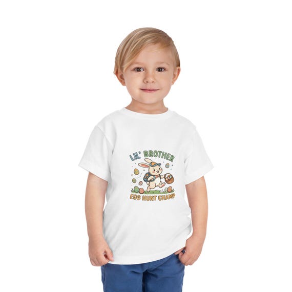 Lil Brother Egg Hunt Tee | Easter Bunny Toddler Shirt