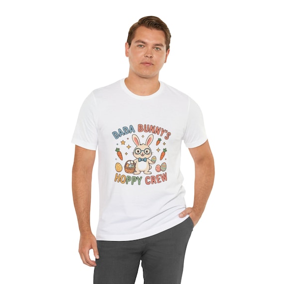 Dada Bunny's Hoppy Crew T-Shirt | Easter Bunny, Carrots, Easter Eggs