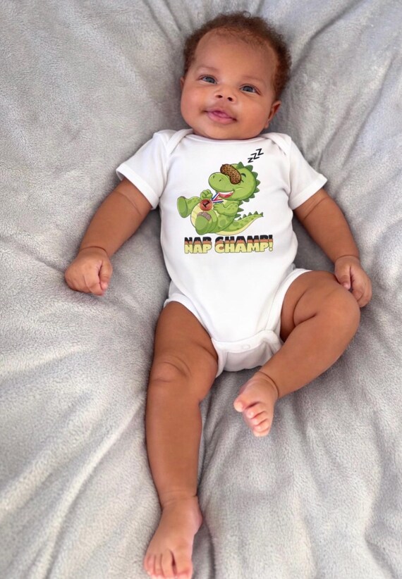 Baby Onesie - Nap Champ Dinosaur